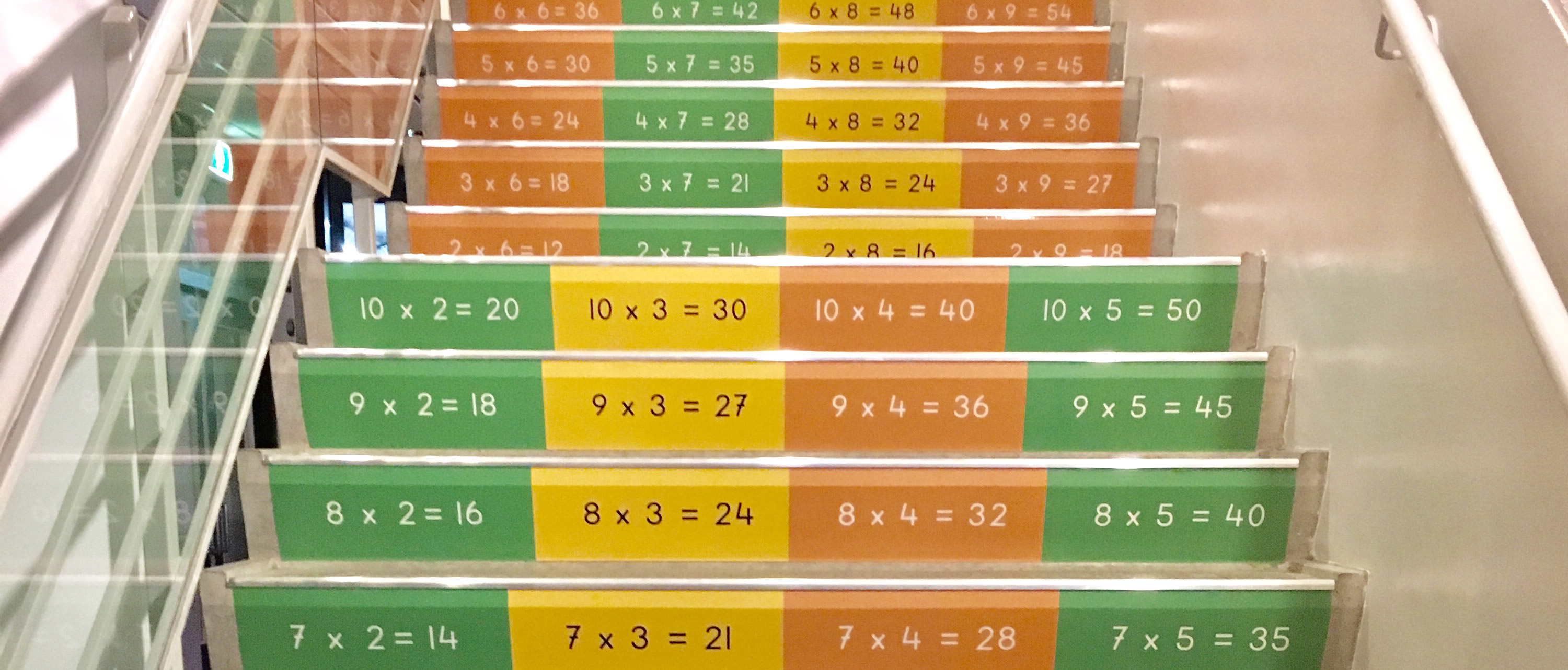 slimme trap op de regenboog school