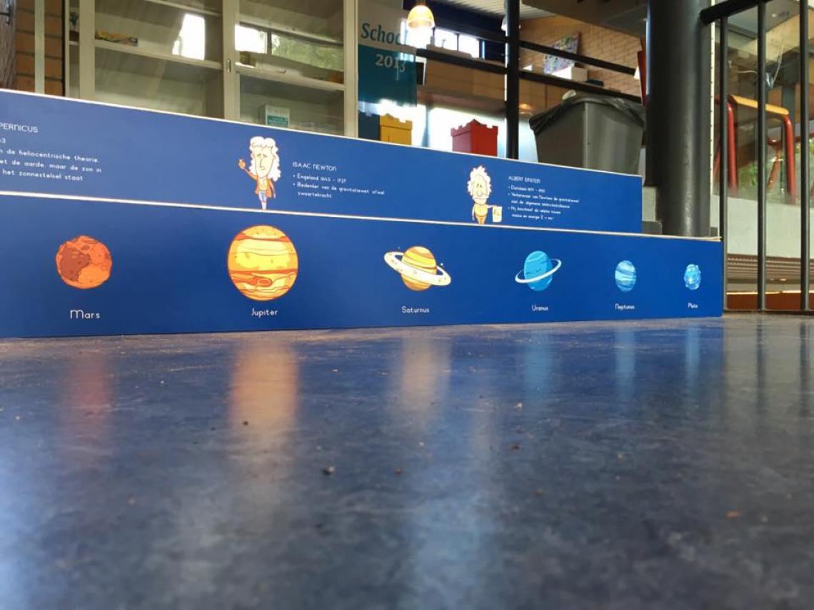 Maria Montesorischool montessorischool trapleren wetenschap en techniek isaac newton planeten 